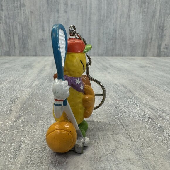 Jack Wohl 1990 Sports Nut Peanut Keychain Football Baseball Tennis Golf 2” - Picture 4 of 5